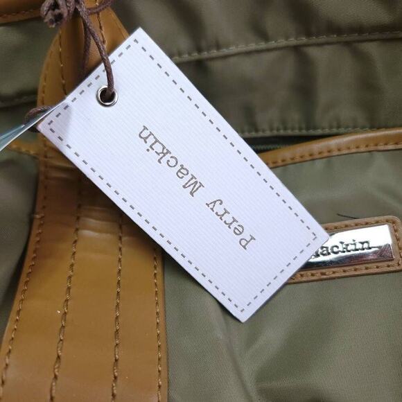 Perry Mackin Zoey Diaper Bag Olive New No Accessories Shoulder Strap Baby - Picture 9 of 13